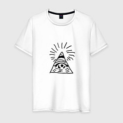 Мужская футболка Око глаз в треугольнике