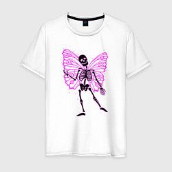 Мужская футболка Скелет-бабочка