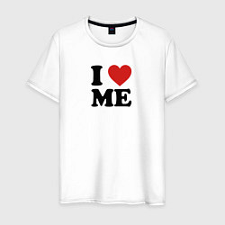 Мужская футболка I love me - heart