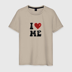 Мужская футболка I love me - heart y2k