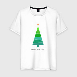 Мужская футболка New Year abstract tree