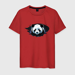 Мужская футболка Грустная панда портрет