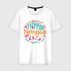 Мужская футболка Счастья в новый год