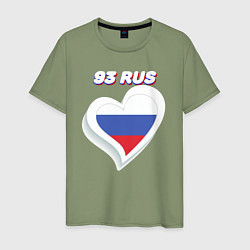 Мужская футболка 93 регион Краснодарский край