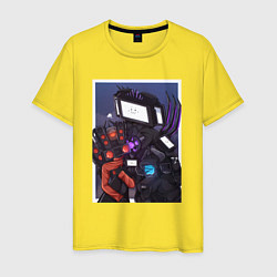 Мужская футболка ТВ Мен со Спикерменом и Камераменом