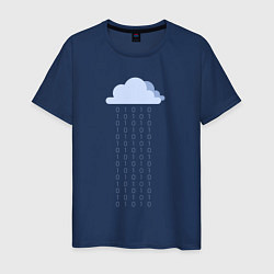 Мужская футболка Digital rain