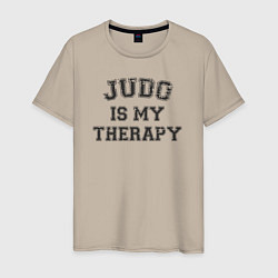 Мужская футболка Дзюдо это моя терапия