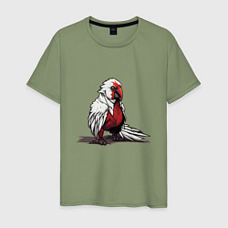 Мужская футболка Красный попугай