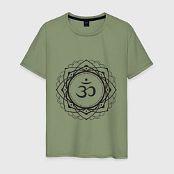 Мужская футболка Сахасрара чакра - символ аюрведы