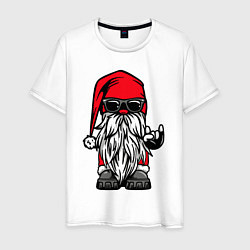 Мужская футболка Санта Клаус - гном