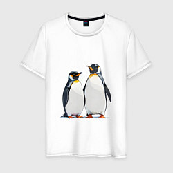Мужская футболка Друзья-пингвины