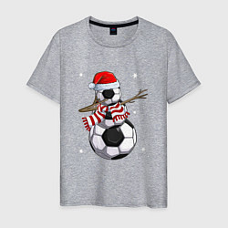 Мужская футболка Soccer snowman