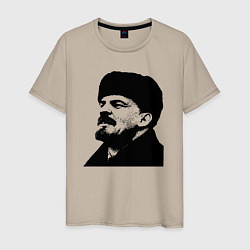 Мужская футболка Ленин в шапке