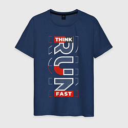 Мужская футболка Think fast run