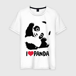 Мужская футболка I love panda