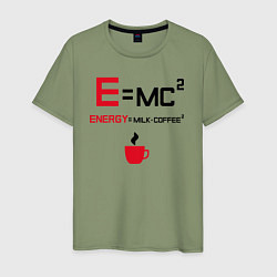 Мужская футболка Формула эквивалентность массы и энергии