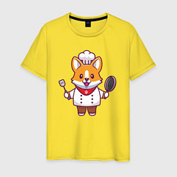 Мужская футболка Пёсик повар