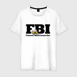 Мужская футболка FBI - famous beer inspector