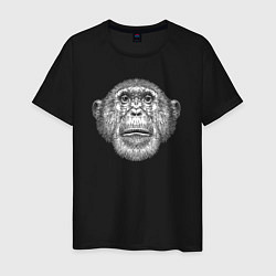 Мужская футболка Шимпанзе морда
