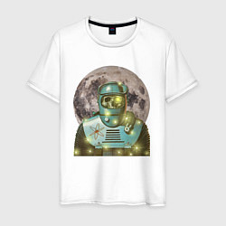 Мужская футболка Скелет в космосе