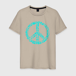 Мужская футболка Peace life