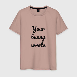 Мужская футболка Your bunny wrote 2024