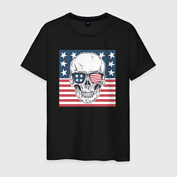 Мужская футболка Череп США