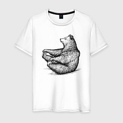 Мужская футболка Медведь дурачится