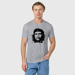 Футболка хлопковая мужская Портрет Че Гевары, цвет: меланж — фото 2