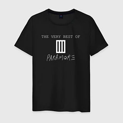 Футболка хлопковая мужская The very best of Paramore, цвет: черный