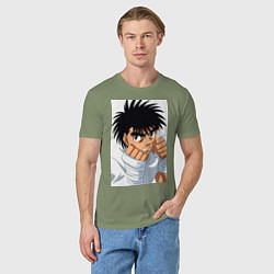 Футболка хлопковая мужская Иппо Боксер, цвет: авокадо — фото 2