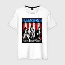 Мужская футболка Ramones hey ho lets go