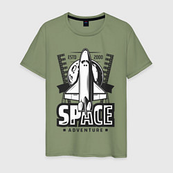 Мужская футболка Космическое приключение шаттла