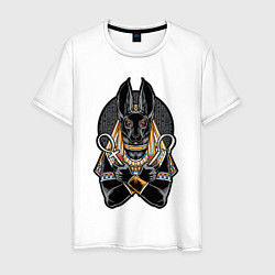 Мужская футболка Анубис древнеегипетский бог