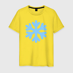 Мужская футболка Голубая снежинка