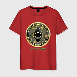 Мужская футболка Ethereum крипта монета