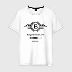 Мужская футболка Биткоин символ миллионер