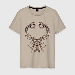 Мужская футболка Скелет змеи