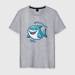 Мужская футболка Толстая акула любит делать кусь