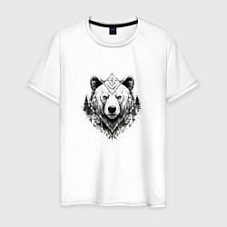 Мужская футболка Геометрический медведь