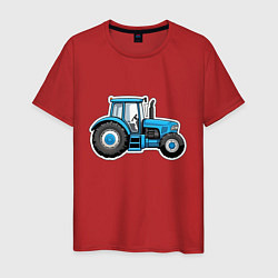 Мужская футболка Синий трактор сбоку