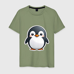 Мужская футболка Пингвин цыпленок