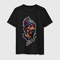 Мужская футболка Snoop dogg head