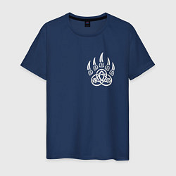 Мужская футболка Символ печать велеса на груди