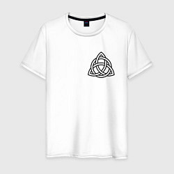 Мужская футболка Символика трикветр на груди
