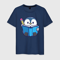 Мужская футболка Пингвин ученик