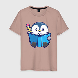 Мужская футболка Пингвин ученик