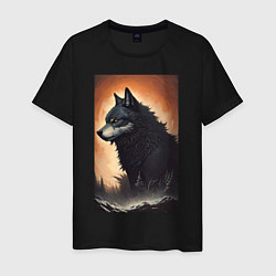Мужская футболка Большой и страшный серый волк