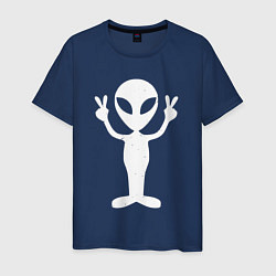 Мужская футболка Peace alien