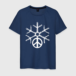 Мужская футболка Peace snow